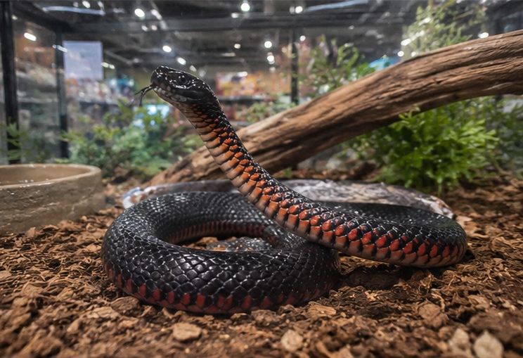 Red-Bellied Black Snake (Pseudechis porphyriacus)