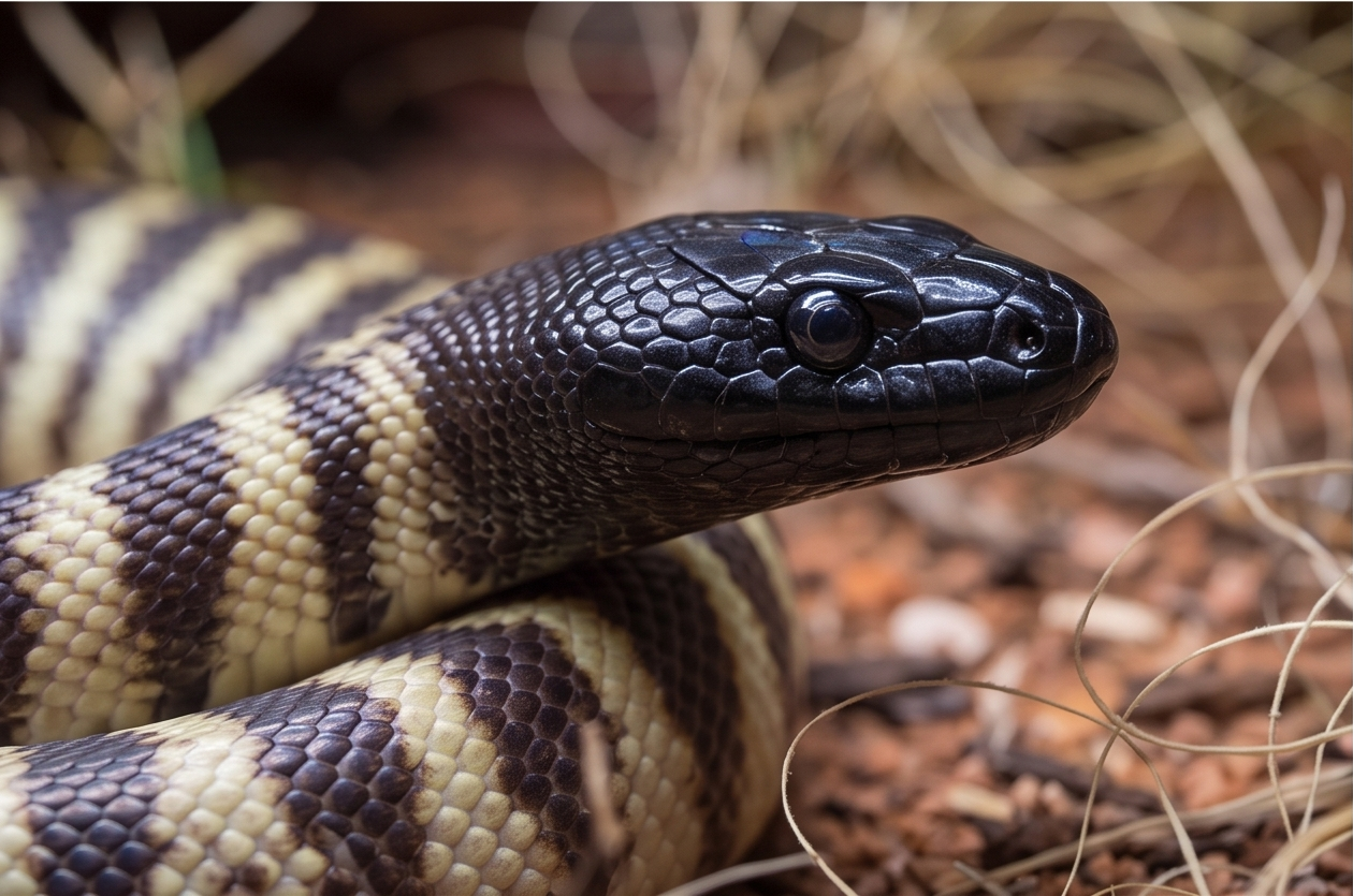 Black-Headed Python (Aspidites melanocephalus)