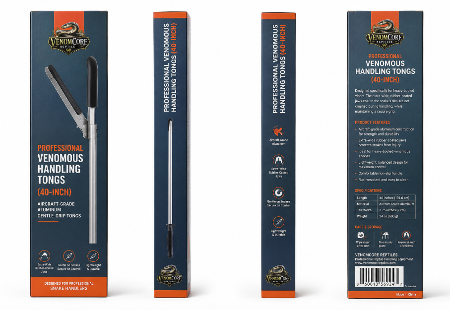 Professional Venomous Handling Tongs (40-inch)